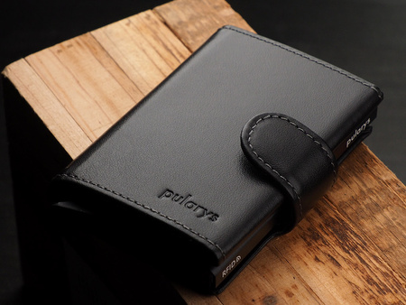 Portfel SOHO wykonany z delikatnej, ekskluzywnej skóry Italia czarny