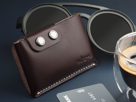 Portfel HOBBY wykonany ze skóry Italia brązowy