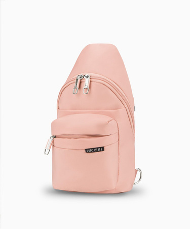 Plecak na jedno ramię Sling Bag - różowy Puccini