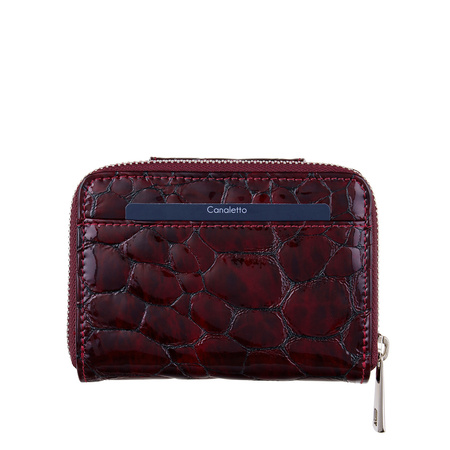 Portfel damski Canaletto - elegancja z ochroną RFID w bordowym wydaniu