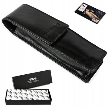 Etui na długopisy pojemne skórzane Beltimore