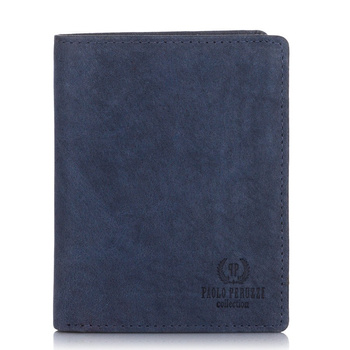 Portfel męski skórzany z ochroną RFID Paolo Peruzzi IN-01-DB