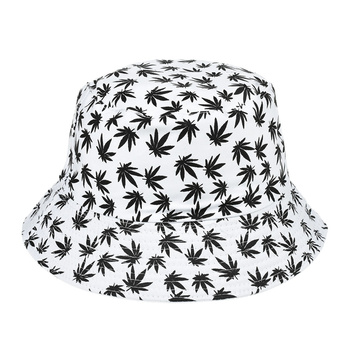 Kapelusz dwustronny bucket hat wędkarski modny