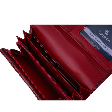 Portfel skórzany damski Canaletto z krokodylem - elegancja i ochrona RFID
