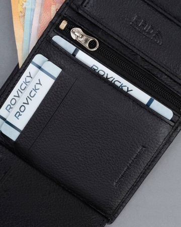 Skórzany portfel męski z systemem RFID - 4U Cavaldi