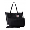 Pojemna włoska torba Shopper bag ,skórzana na ramię mieści A4 ,Vera Pelle , Czarna  SB755N