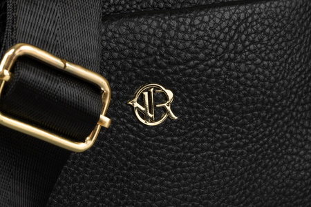 Listonoszka damska czarna z regulowanym paskiem - Rovicky