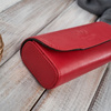 Etui na okulary piórnik pokrowiec skórzany Paolo Peruzzi T-83-RD