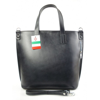SZARA - GRAFIT WŁOSKA DUŻA TORBA SHOPPER BAG A4  SB546G2