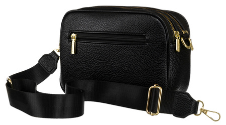 Listonoszka damska czarna z regulowanym paskiem - Rovicky