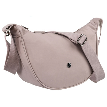 Jednokomorowa listonoszka damska w kolorze lila, odszyta z poliestru - Peterson