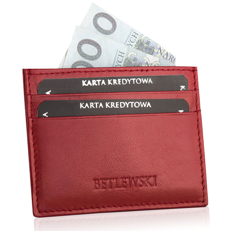 Etui na karty BIZNES czerwony