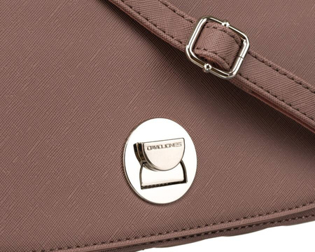 Listonoszka damska David Jones w kolorze dusty pink z kieszeniami