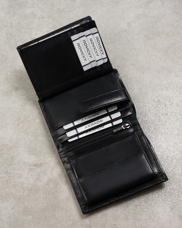 Portfel męski ze skóry naturalnej Rovicky - Duży, elegancki model