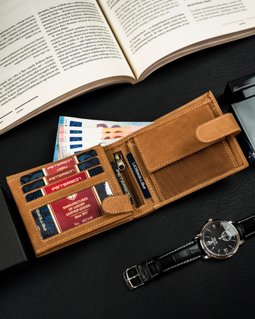 Portfel poziomy RFID Protect - Klasyka skórzana od Peterson