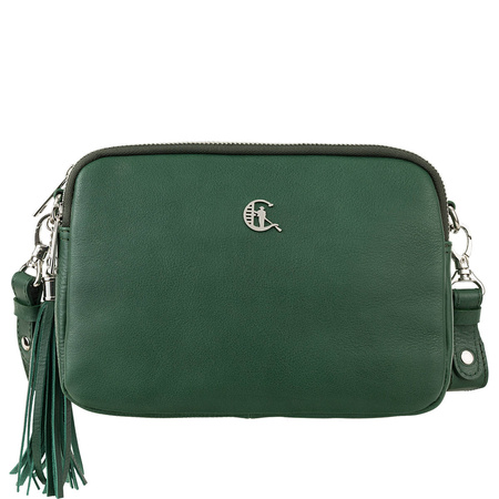 Listonoszka Canaletto ze skóry naturalnej - elegancja w zieleni