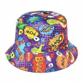 Kapelusz bucket hat czapka dwustronna na ryby lato