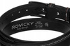 Skórzany, szeroki pasek męski - Rovicky 100