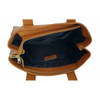 Torba skórzana XL na ramię - Włoska elegancja Camel VPA78C