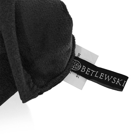 Rękawiczki damskie z guziczkami VELVET czarny