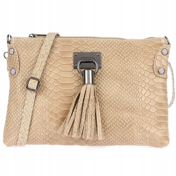 Torebka damska skórzana mała wizytowa listonoszka