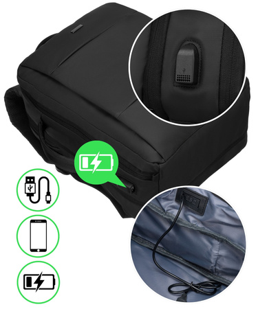 Plecak biznesowy podróżny Peterson - elegancja i funkcjonalność w jednym