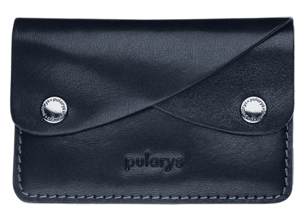 Portfel RETRO wykonany z roślinnie garbowanej skóry Nomad granatowy