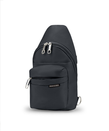 Plecak na jedno ramię Sling Bag - czarny Puccini