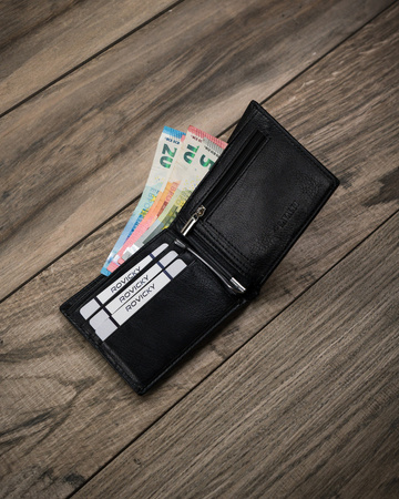 Banknotówka męska z zakładkami na karty — Cavaldi