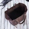 Torba shopper skórzana brązowa Paolo Peruzzi IN-64-BR na ramię