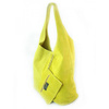 ŻÓŁTY ZAMSZOWY WOREK SHOPPER BAG WŁOSKA SKÓRZANA TORBA XL A4   W456GL