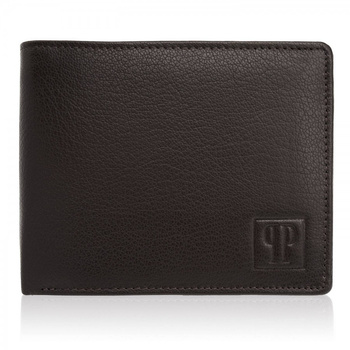 Portfel męski skórzany z ochroną RFID Paolo Peruzzi T-48-BR