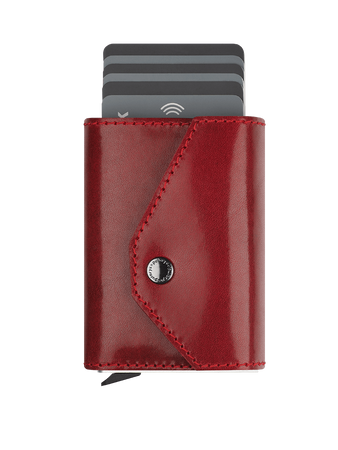 Portfel PORTER Go wykonany z roślinnie garbowanej skóry Nomad czerwony