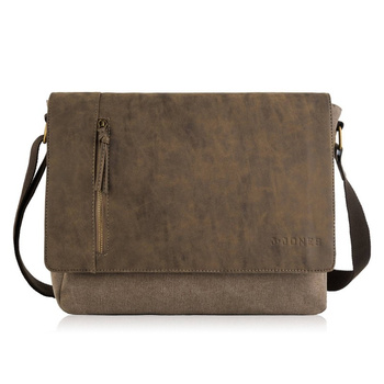 Torba męska na ramię vintage canvas SP-06-BR