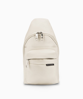 Plecak na jedno ramię Sling Bag - jasnobeżowy Puccini