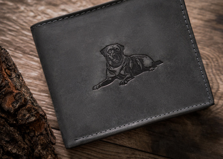 Portfel męski skórzany Always Wild w czerni - duży, casualowy