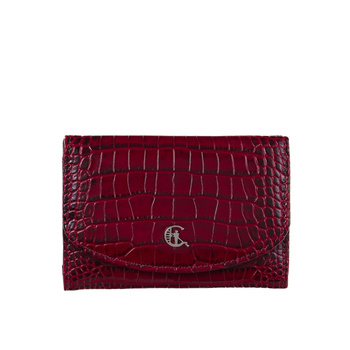 Portfel damski Canaletto - bordowe cudo z naturalnej skóry z ochroną RFID