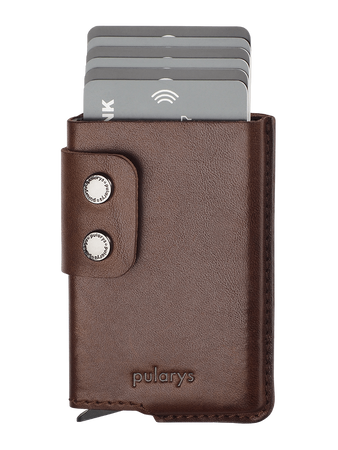 Portfel FUNKY wykonany ze skóry Nomad brązowy