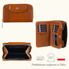 Portfel Canaletto skórzany z RFID - elegancja w krokodylim wzorze