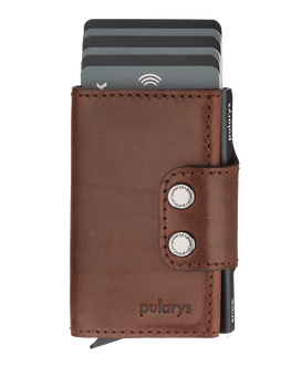 Portfel DOPPIO wykonany ze skóry Nomad brązowy