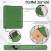 Portfel damski skórzany na suwak zielony RFID Paolo Peruzzi T-139-GB
