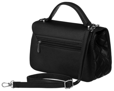 Torebka crossbody Elegancja w czerni z pikowaniem - David Jones