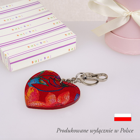 Stylowy Brelok Skórzany Serduszko - Idealny Prezent i Modny Dodatek BajuBaj E23s116