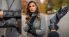 Rękawiczki damskie CHLOE czarny xxl