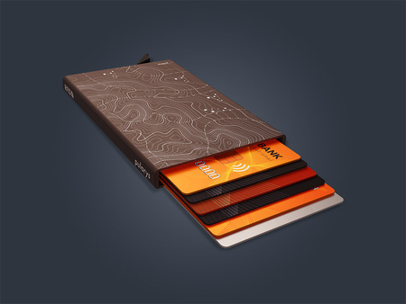 Etui na karty kredytowe RFID ZEN - TOPO-GRAPHIC