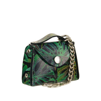 Etui na klucze i drobiazgi Bajubaj – zielone skórzane torebka