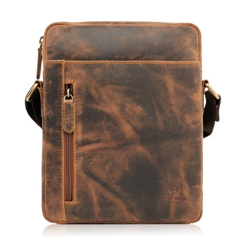 Torba męska skórzana brązowa w stylu vintage Paolo Peruzzi T-119-HBR