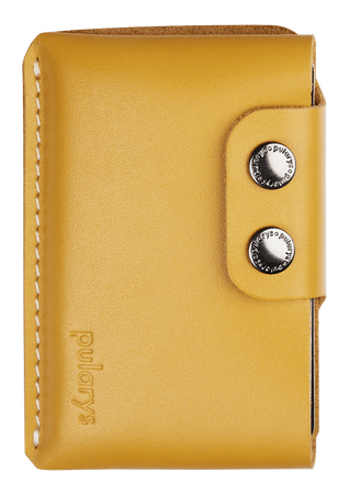Portfel HOBBY wykonany ze skóry Italia żółty