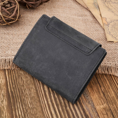 Stylowy Czarny Portfel Skórzany Paolo Peruzzi T-12 z Ochroną RFID