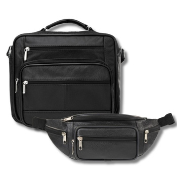 Torba skórzana męska z saszetką nerka - elegancja na co dzień